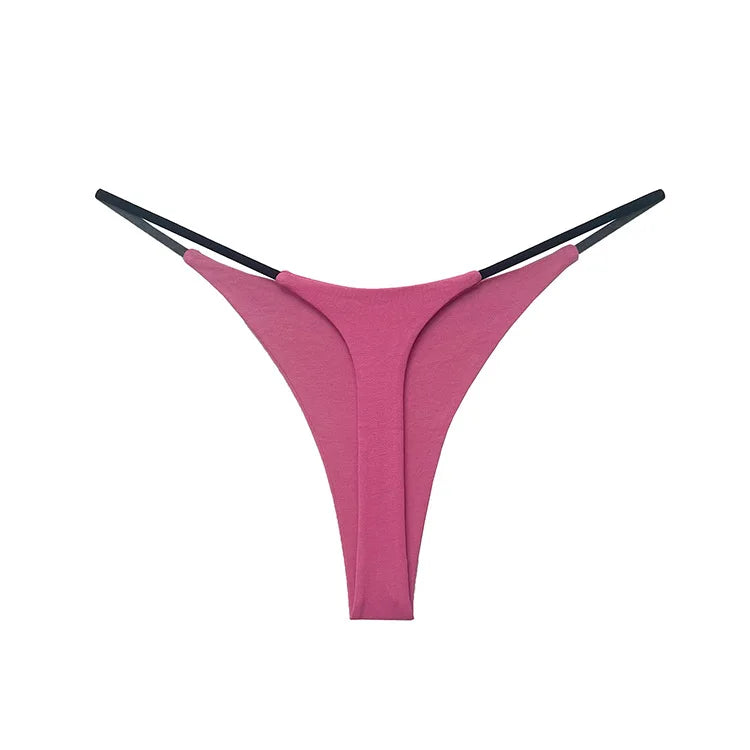 Low Waist Cotton Thong Women Panties Sexy Briefs T-back Bikini Underwear Seamless G String Sports Female Lingerie Size S-XXL