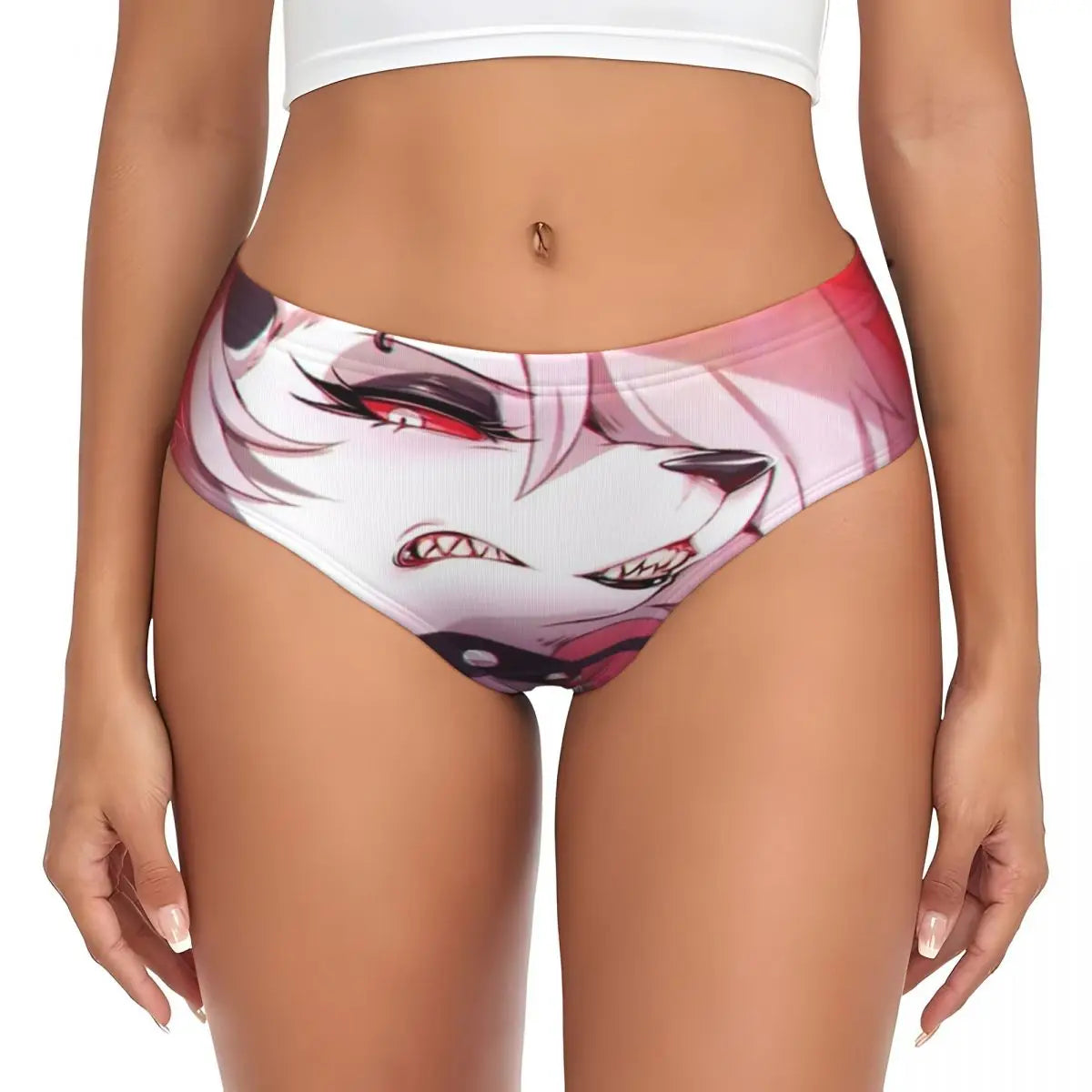 Custom Loona Do Not Care Did Not Ask Brief Panties Women Breathable Helluva Boss Underwear Valentine's Day Gift Underpants