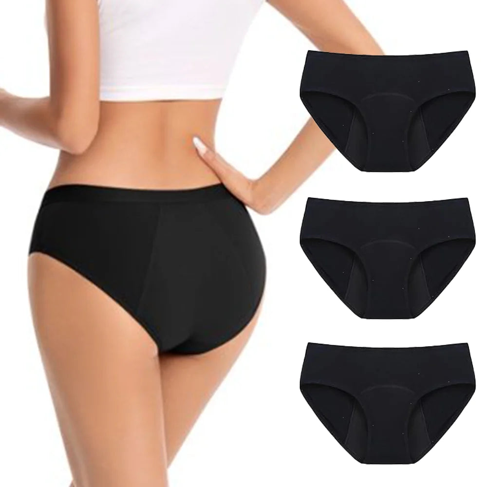 1/4PCS Women Period Panties Heavy Flow Leakproof Underwear Cotton Postpartum Menstrual Physiological Panty Teens Briefs S-3XL