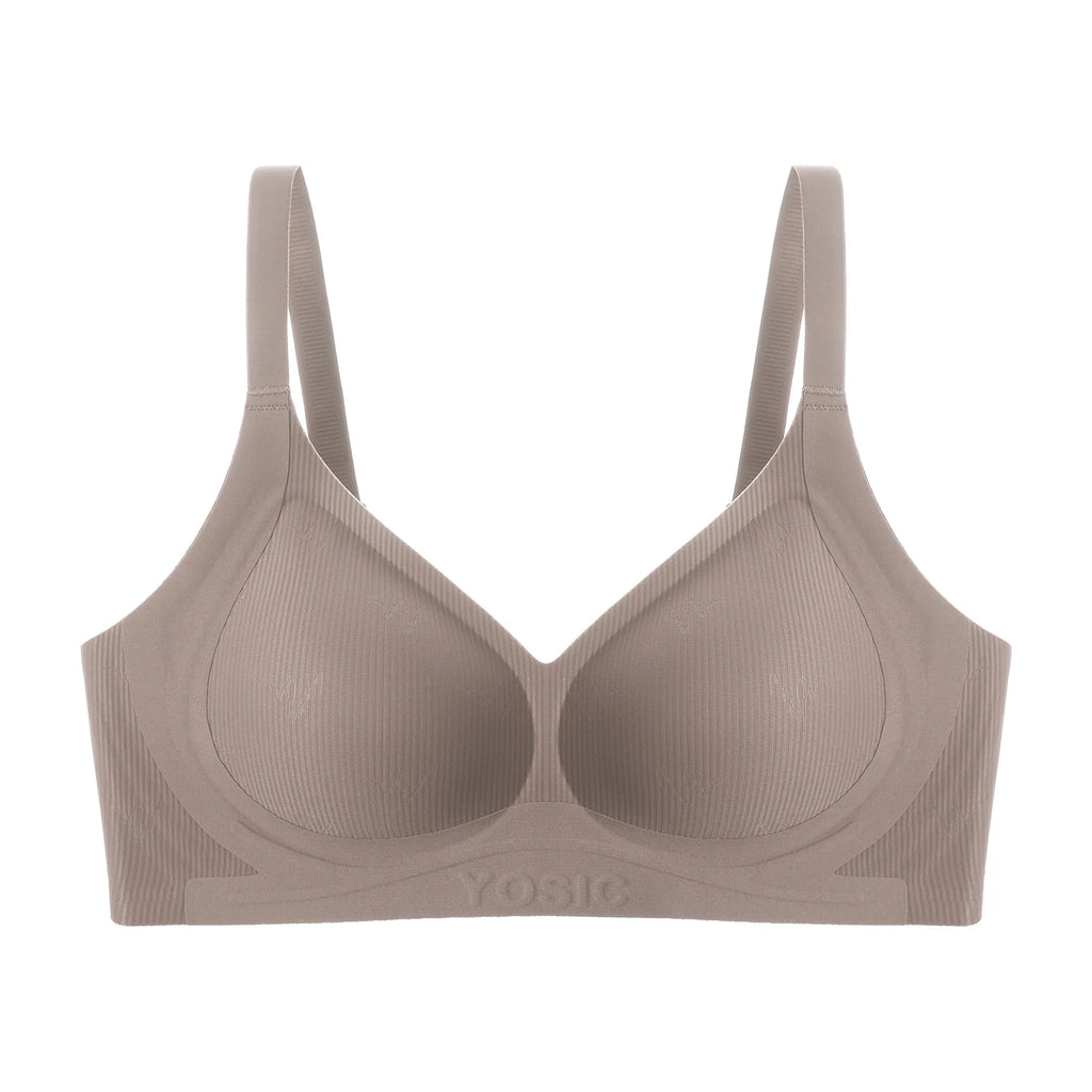 Women's Wireless Seamless Bra for Small Bust, Soft Support Lift Push-Up, Side Shaping Anti-Sagging Lingerie