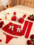 Black Sexy Lingerie Woman Porno Sex Underwear Sexy Bra Set And  Mini Dress Uniform Lingerie Erotic Underwear Babydoll Costumes