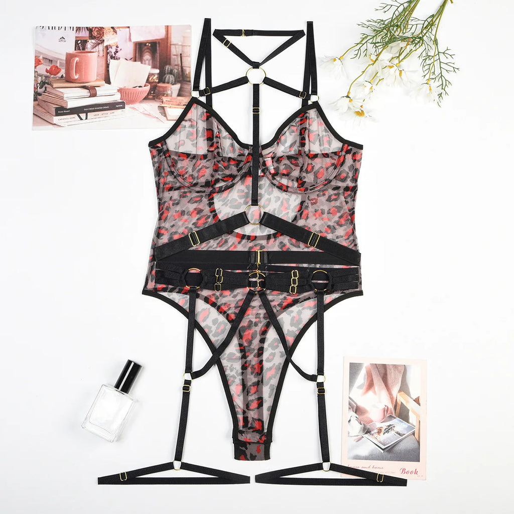 Sexy Lingerie for Women Bodysuit Nightdress Hot  Sexy Underwear Teddy Mini Skirt Costume