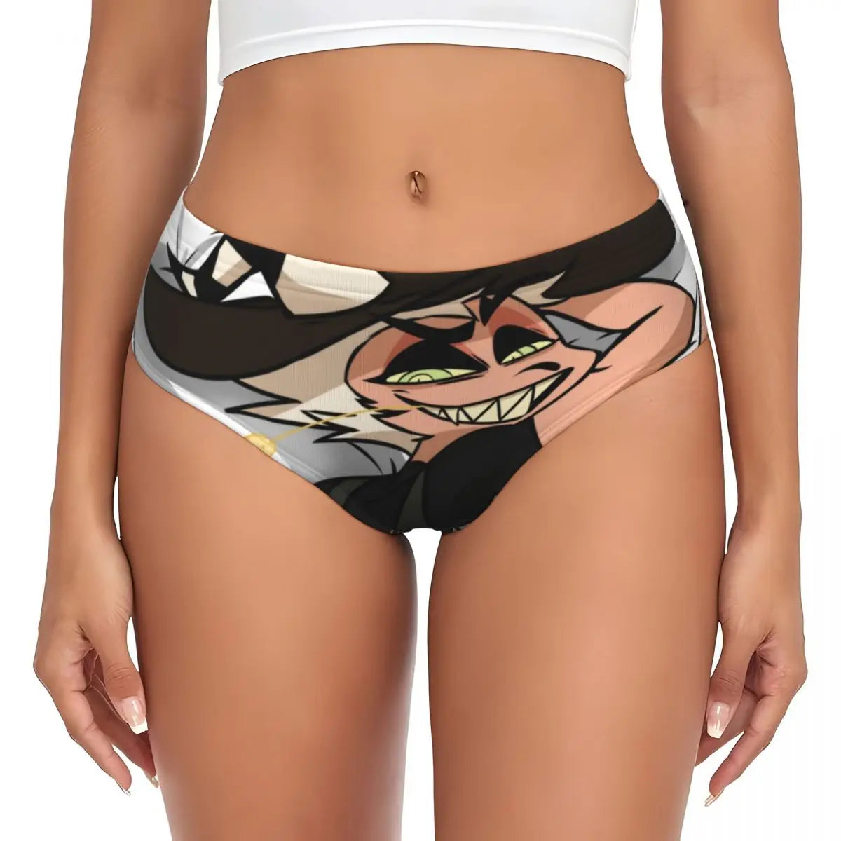 Custom Loona Do Not Care Did Not Ask Brief Panties Women Breathable Helluva Boss Underwear Valentine's Day Gift Underpants