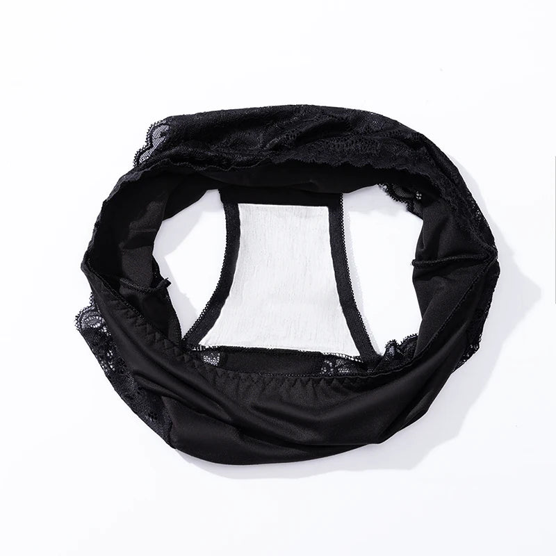 WarmSteps 4PCS Big Size Women's Panties High-Waist Lace Female Briefs Sexy Lingerie EU Size Comfortable Breathable Underpant Hot