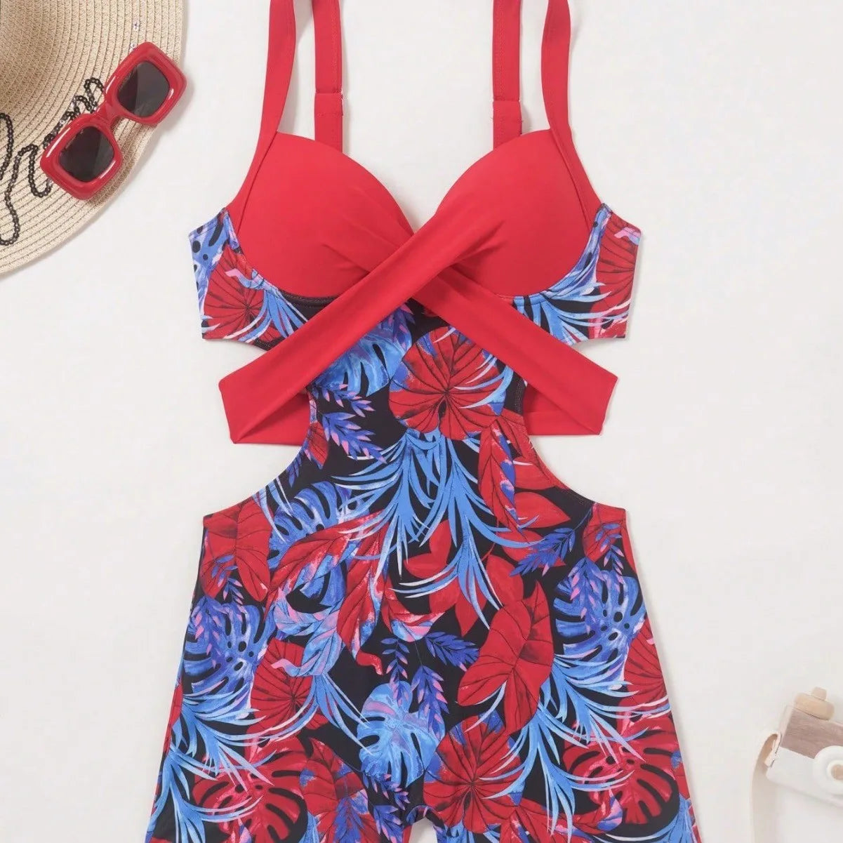 Women's Sexy Lingerie Swimsuit Backless Swimwear Cross Front Open Back Bathing Suit Tie Back Swimsuit Underwear Women Two