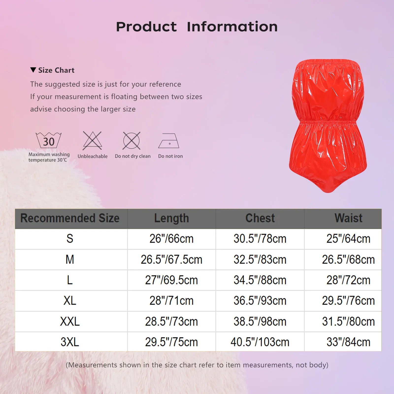 Women Waterproof Adaptive Lingerie Bodysuit Strapless High-cut Glossy Swimwear Swimsuit Rompers Home Nursing Nightdress Clubwear