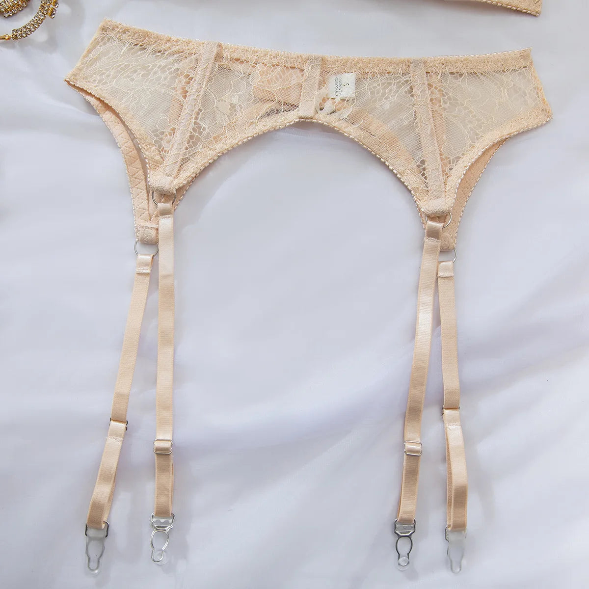 Women's Sexy Lingerie Bra Set Lace Three-piece Style Sexy Mesh See-through Bra Set Perfect for An Evening Date Sexy Lingerie Bra
