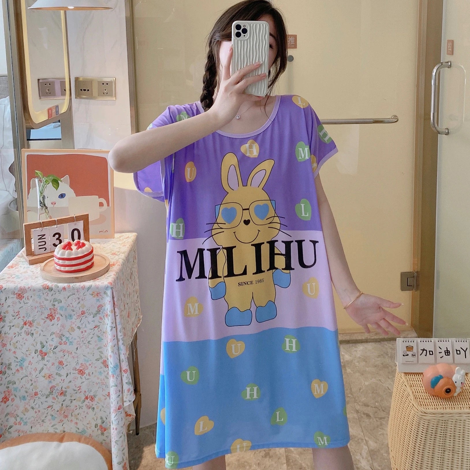 Polyester Cartoon Nightgown