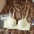 YUQI Push Up Bra Seamless Lingerie for Women Add Two Cups Half Cup Lift Sexy Lingerie Unlined Demi Bra Small Bust Support  Style