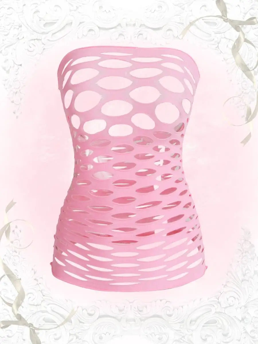 Sexy Super Elastic Hollow Out Lingerie Top For Women