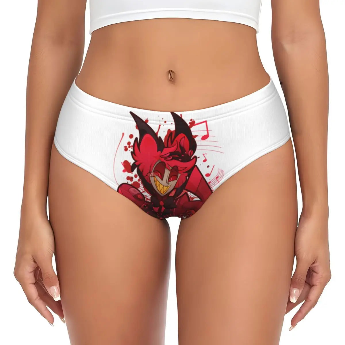 Custom Loona Do Not Care Did Not Ask Brief Panties Women Breathable Helluva Boss Underwear Valentine's Day Gift Underpants