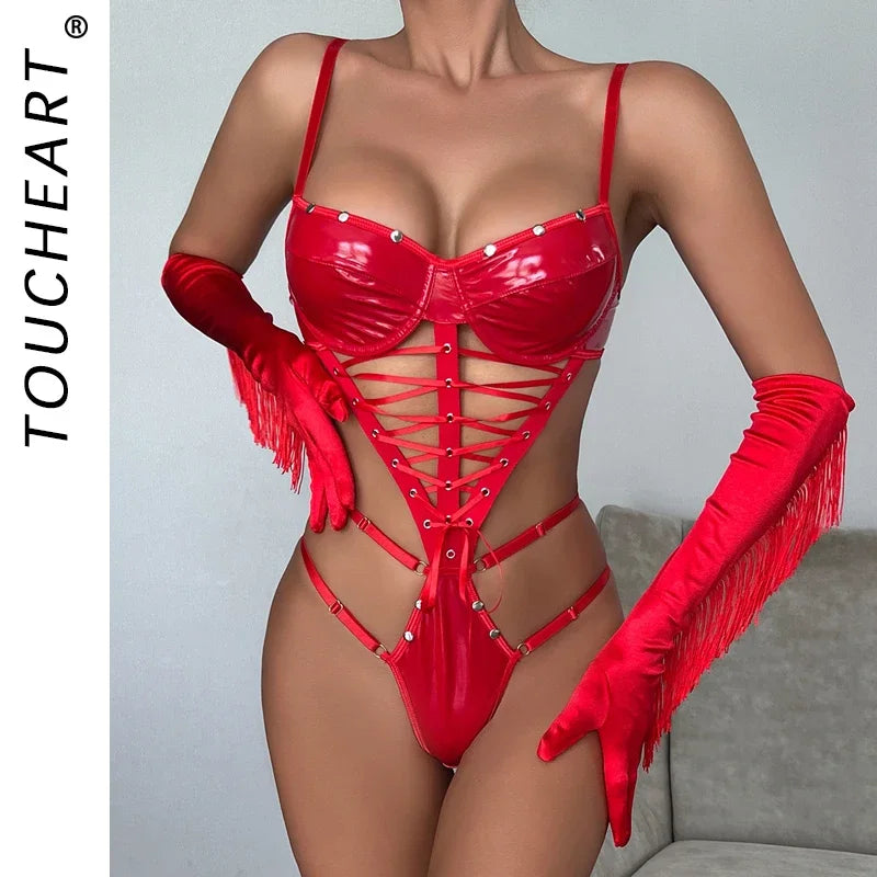 Toucheart Underwear Sets Sexy Lingerie Sets Woman Sexiest Bra Set Full Network Lingerie for Sex Transparent Clothing Bra Corset