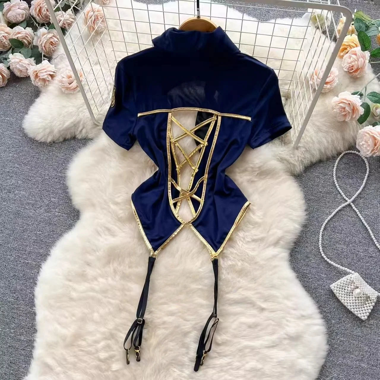 Women Hotsweet V-neck Leopard Slim Vintage Straps Bodysuits Chic Lace Slim Jumpsuits Comfortable Fashion Underwear