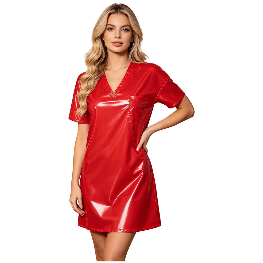 Women Waterproof Short Robe Belt Half Sleeve Open Front Bathrobe Swimwear Swimsuit for Water Parties Outdoor-Homewear Robe Dress