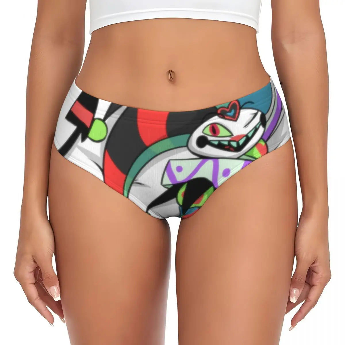Custom Loona Do Not Care Did Not Ask Brief Panties Women Breathable Helluva Boss Underwear Valentine's Day Gift Underpants
