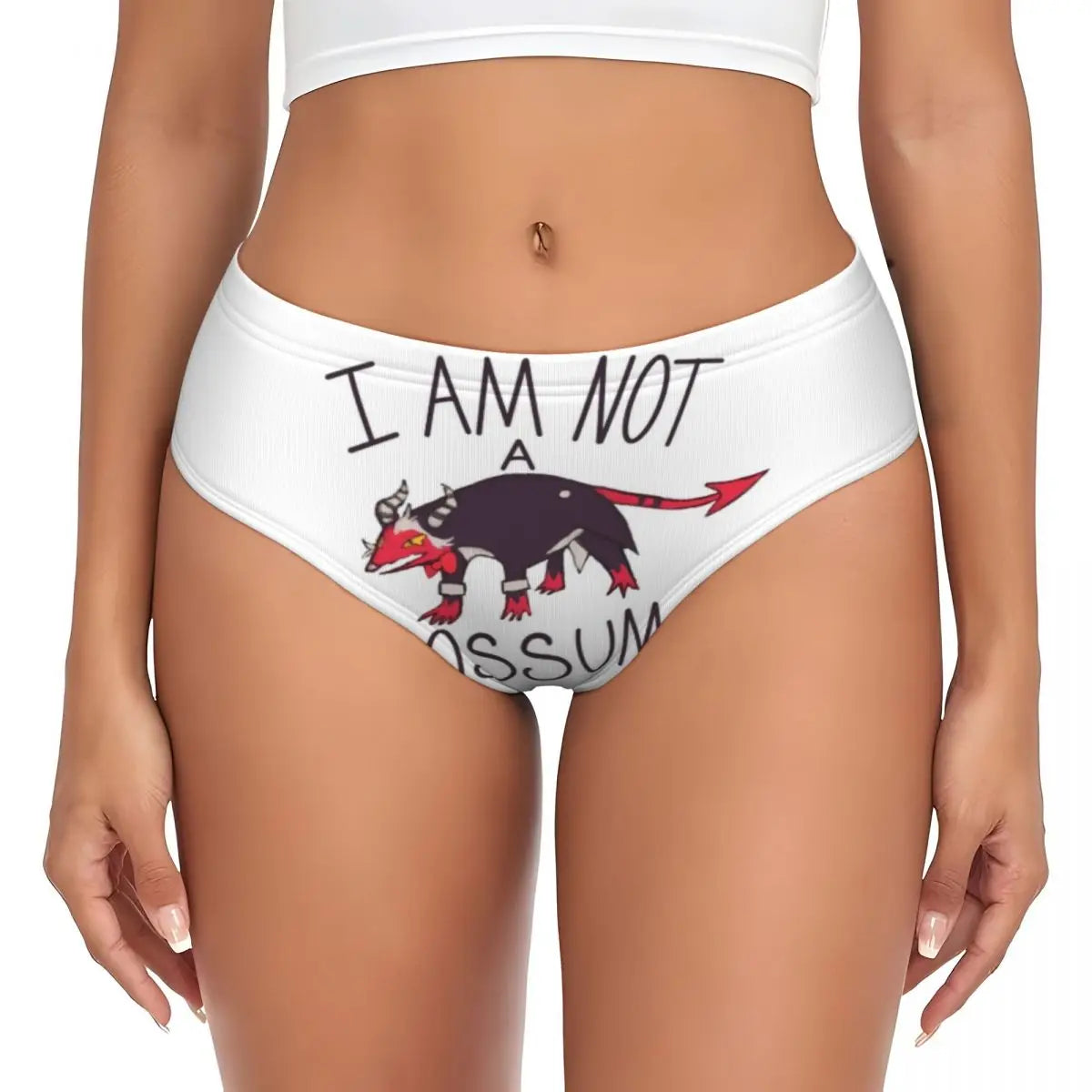 Custom Loona Do Not Care Did Not Ask Brief Panties Women Breathable Helluva Boss Underwear Valentine's Day Gift Underpants