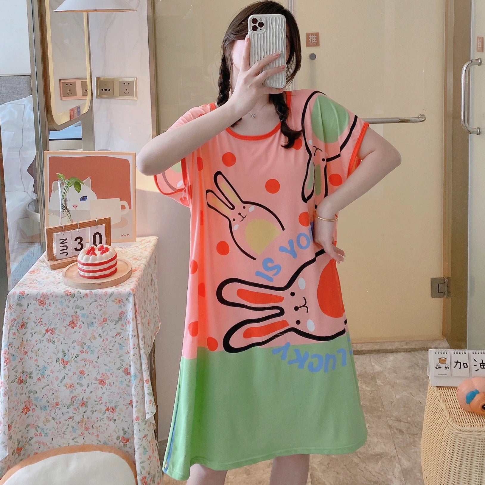 Polyester Cartoon Nightgown