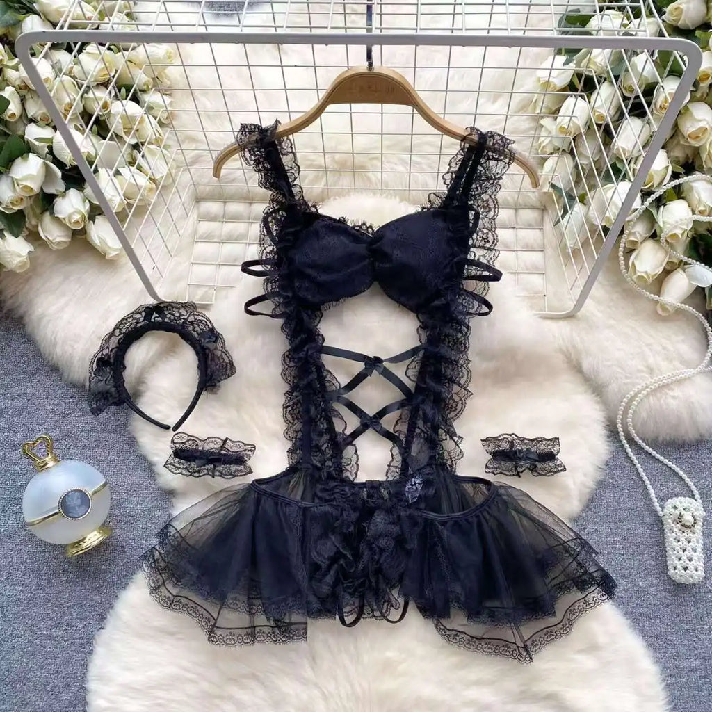 Women Hotsweet V-neck Leopard Slim Vintage Straps Bodysuits Chic Lace Slim Jumpsuits Comfortable Fashion Underwear