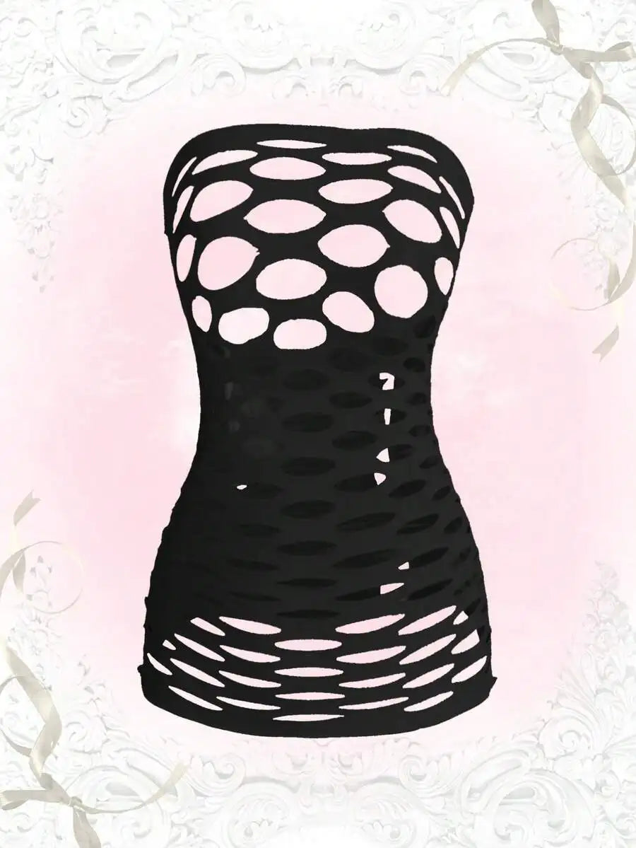 Sexy Super Elastic Hollow Out Lingerie Top For Women