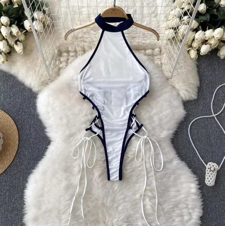 Women Hotsweet V-neck Leopard Slim Vintage Straps Bodysuits Chic Lace Slim Jumpsuits Comfortable Fashion Underwear