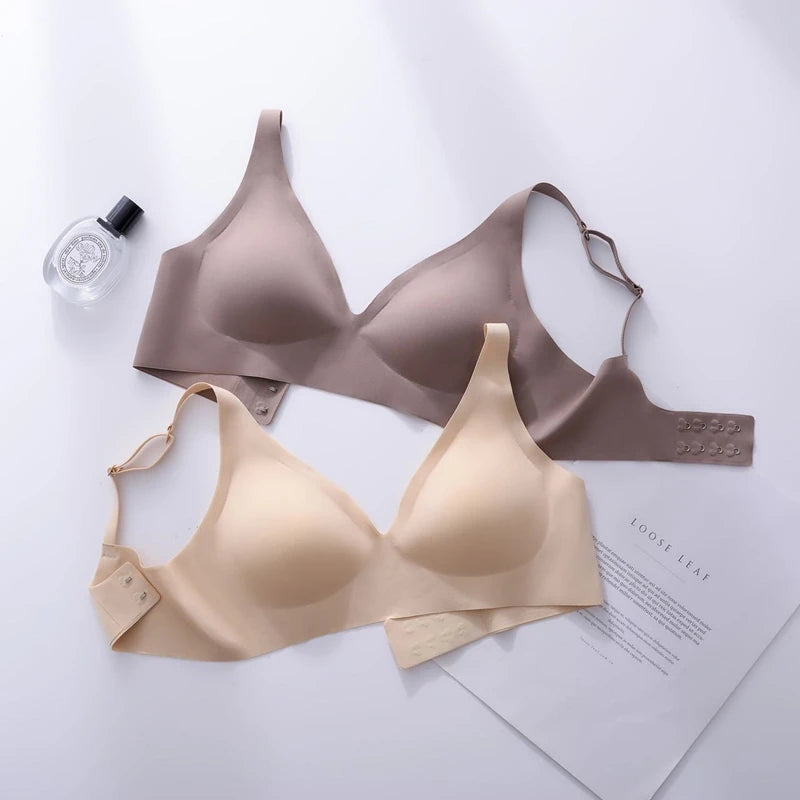 Sexy Seamless Jelly Bra S-4XL High Quality Women's Underwear Push up Small Breast Beautiful Back Sports Yoga Fitness