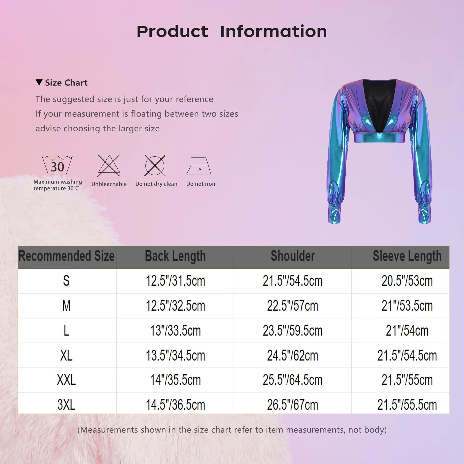 Womens Y2K Metallic Shiny Hip Hop Crop Top Deep V Neck Balloon Long Sleeve Button Cuffs Blouses Tops Disco Party Rock Clubwear