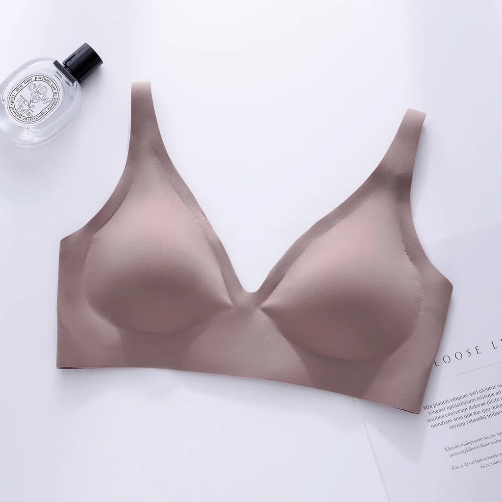 Sexy Seamless Jelly Bra S-4XL High Quality Women's Underwear Push up Small Breast Beautiful Back Sports Yoga Fitness
