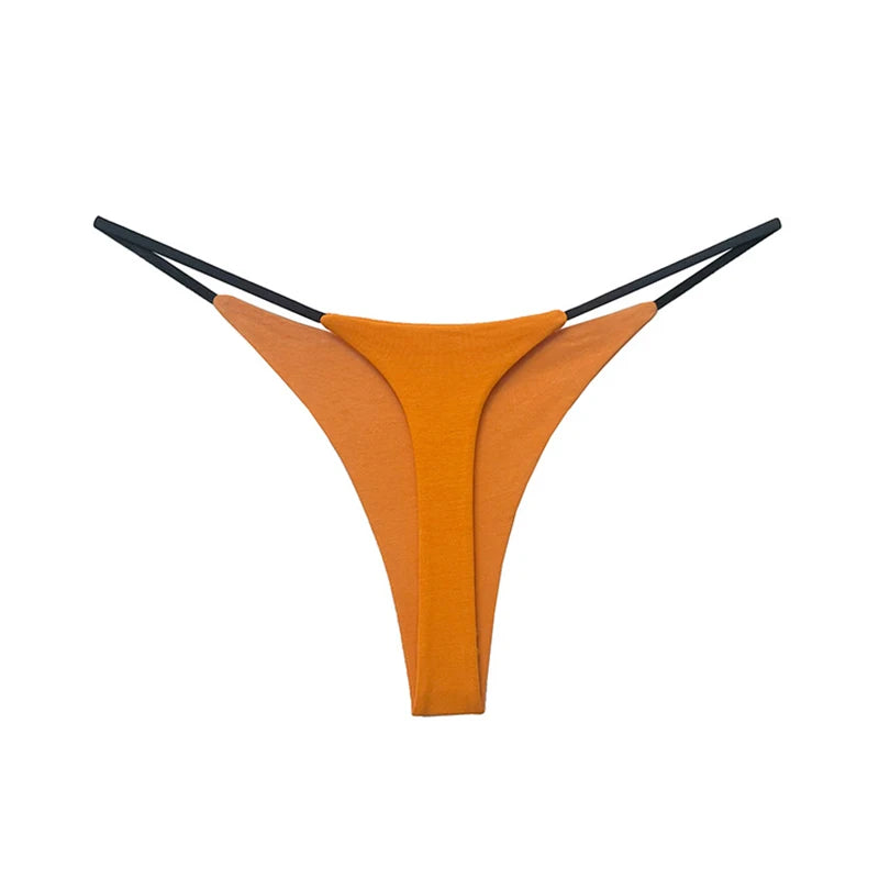 Low Waist Cotton Thong Women Panties Sexy Briefs T-back Bikini Underwear Seamless G String Sports Female Lingerie Size S-XXL