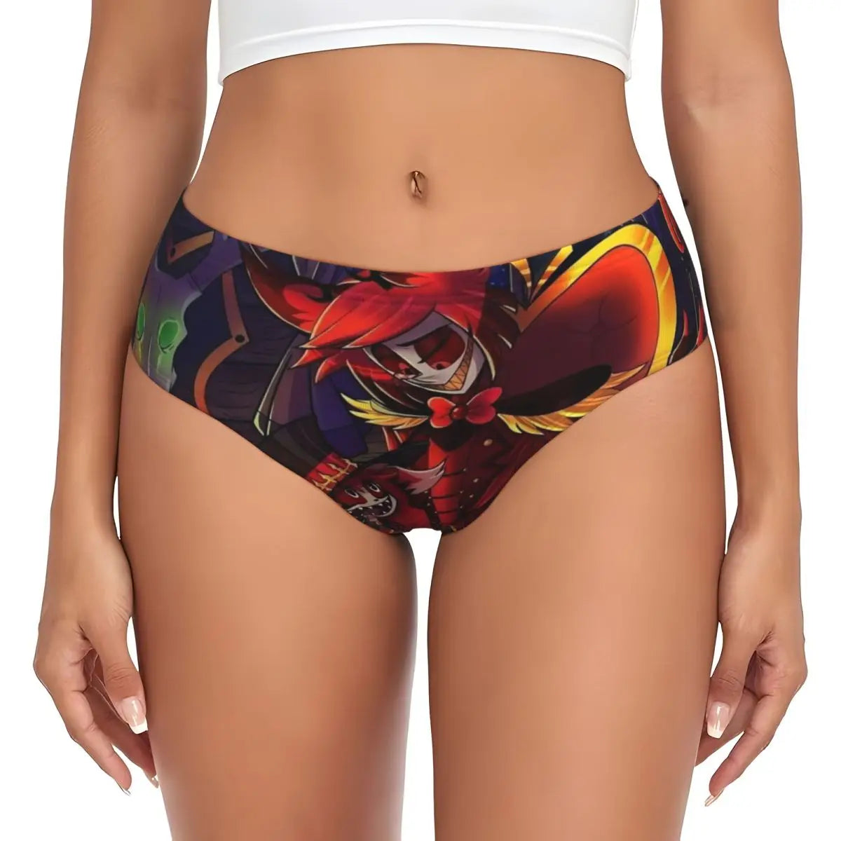 Custom Loona Do Not Care Did Not Ask Brief Panties Women Breathable Helluva Boss Underwear Valentine's Day Gift Underpants