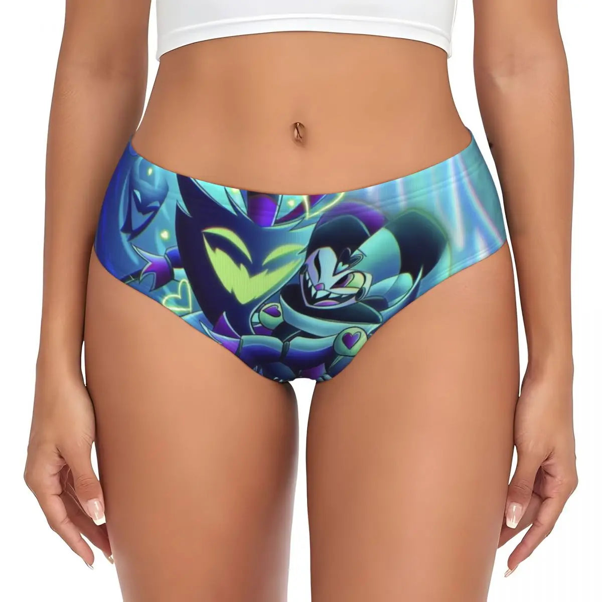 Custom Loona Do Not Care Did Not Ask Brief Panties Women Breathable Helluva Boss Underwear Valentine's Day Gift Underpants