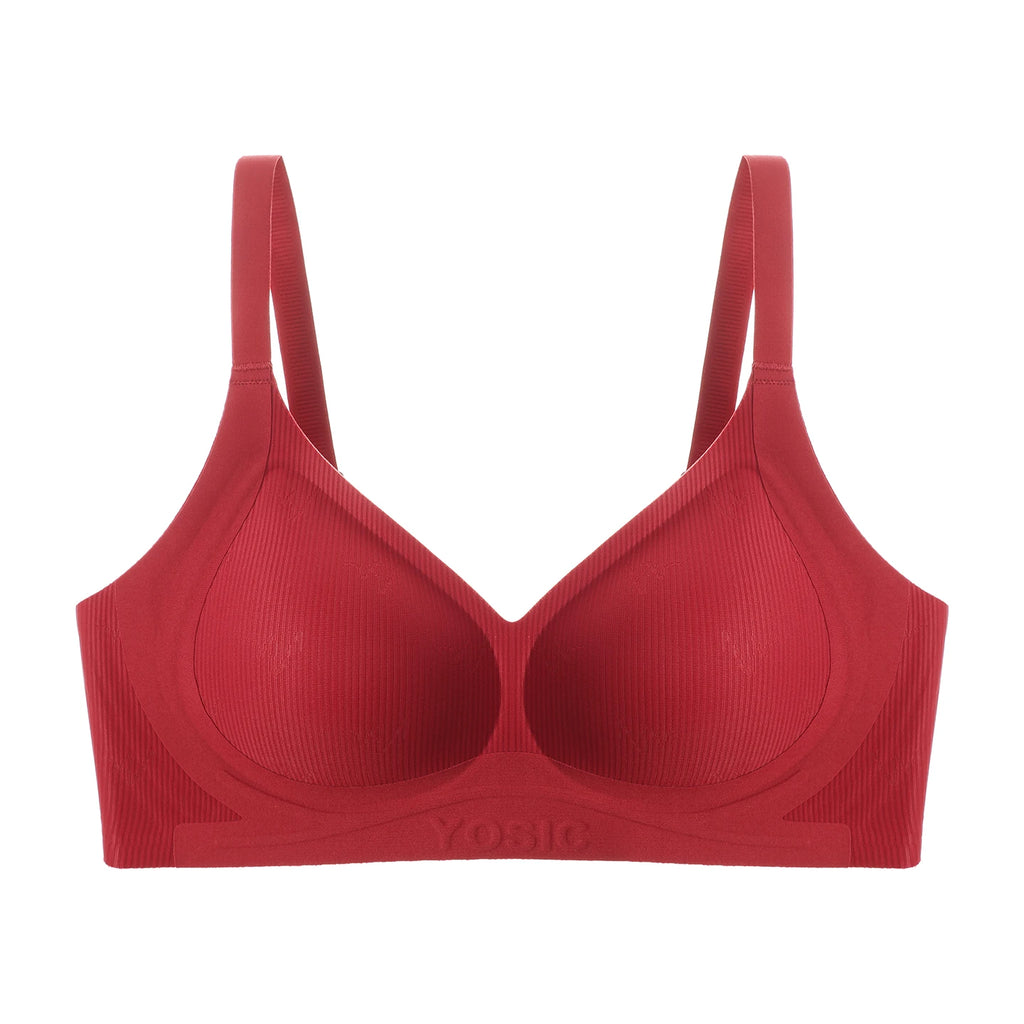 Women's Wireless Seamless Bra for Small Bust, Soft Support Lift Push-Up, Side Shaping Anti-Sagging Lingerie