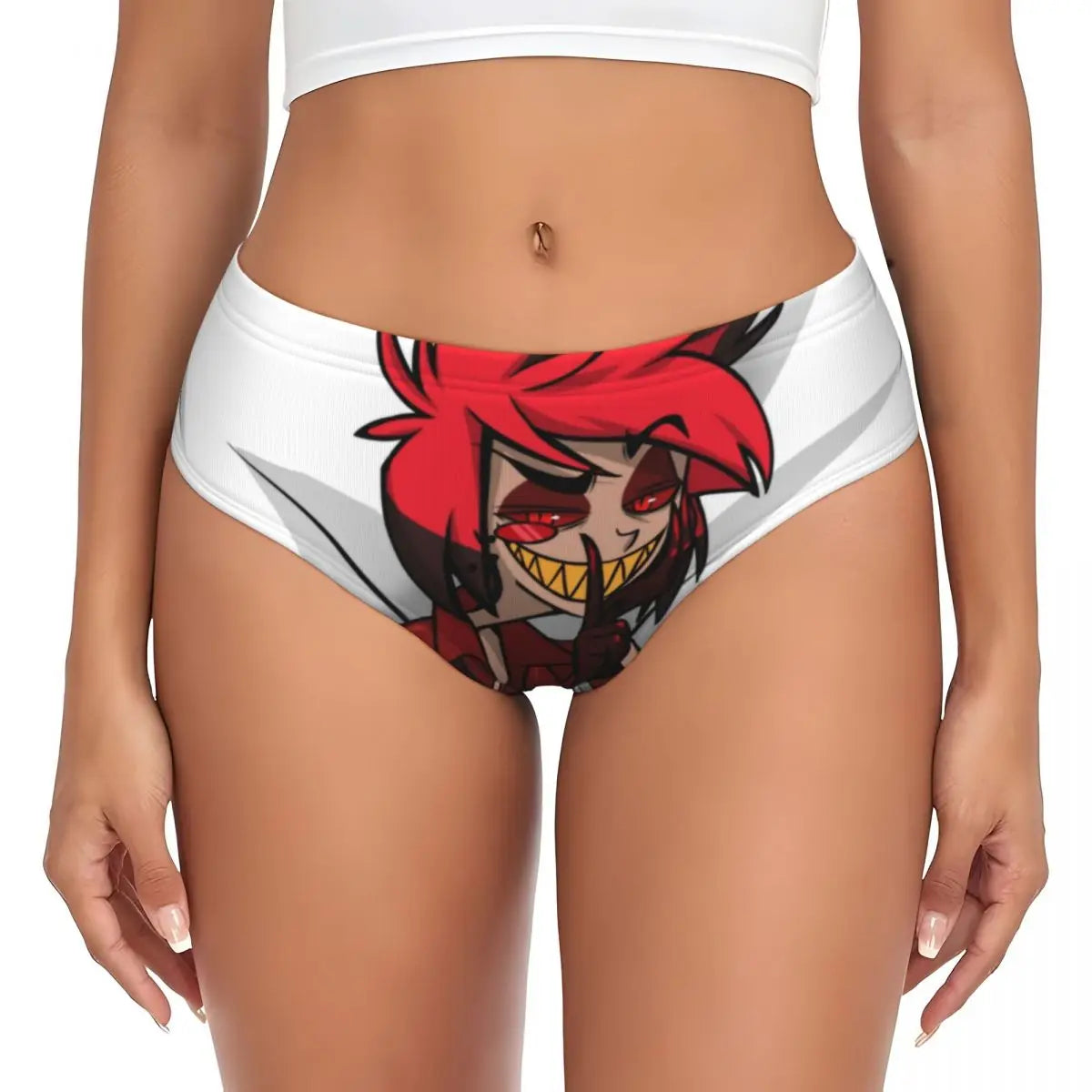 Custom Loona Do Not Care Did Not Ask Brief Panties Women Breathable Helluva Boss Underwear Valentine's Day Gift Underpants