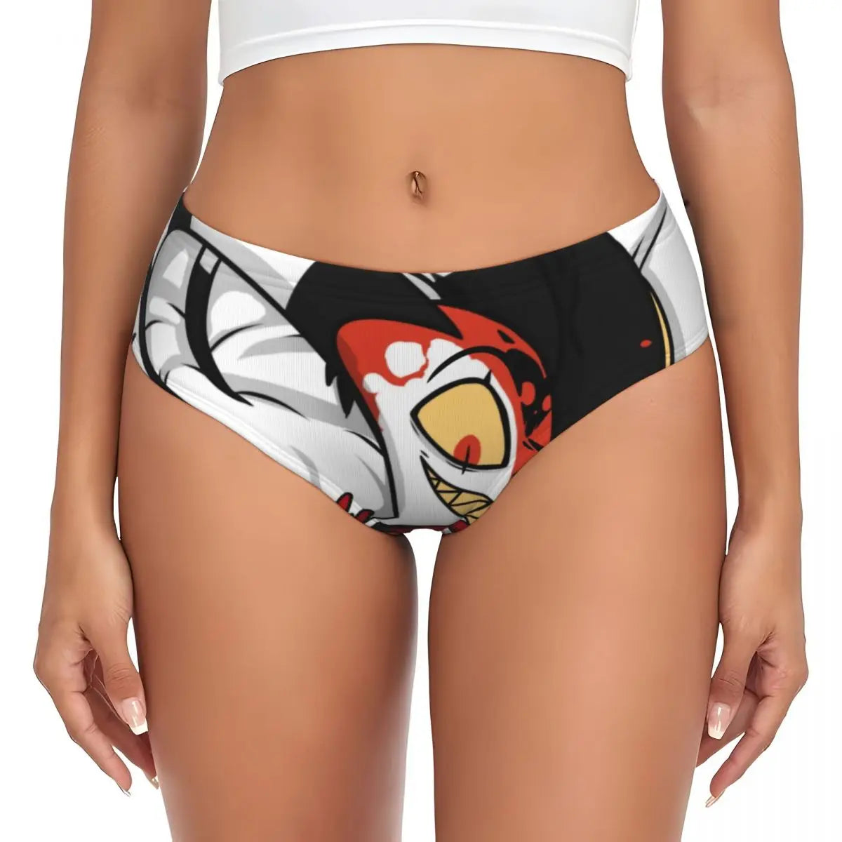 Custom Loona Do Not Care Did Not Ask Brief Panties Women Breathable Helluva Boss Underwear Valentine's Day Gift Underpants