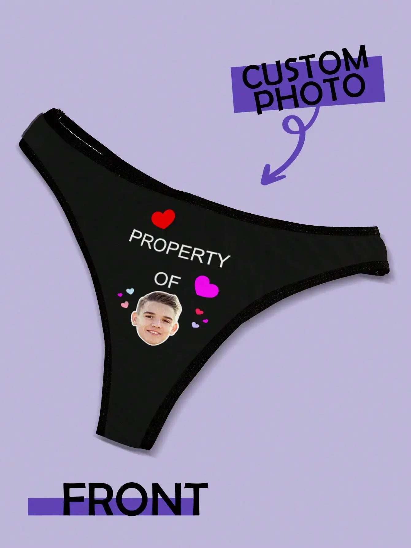 Custom Face Thong For Woman Custom Briefs Personalized Thong Personalized Underwear With Face Custom Valentines Day Thong