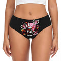 Custom Loona Do Not Care Did Not Ask Brief Panties Women Breathable Helluva Boss Underwear Valentine's Day Gift Underpants