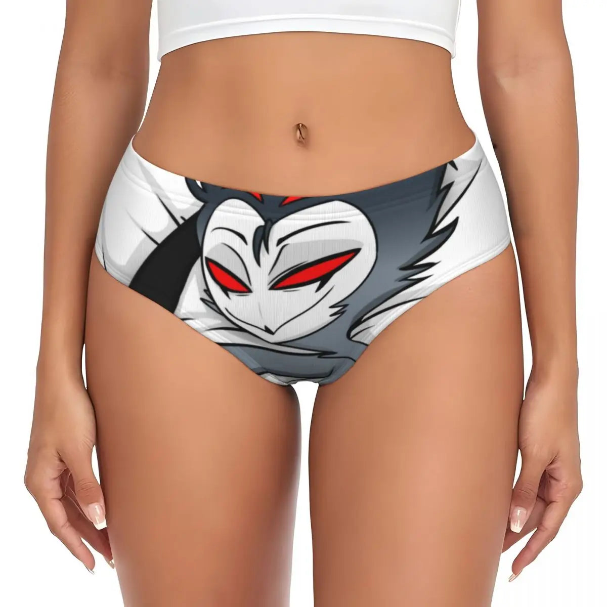Custom Loona Do Not Care Did Not Ask Brief Panties Women Breathable Helluva Boss Underwear Valentine's Day Gift Underpants