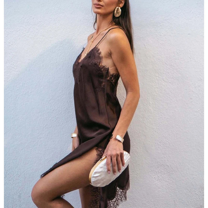 Classic Satin Mini Dress