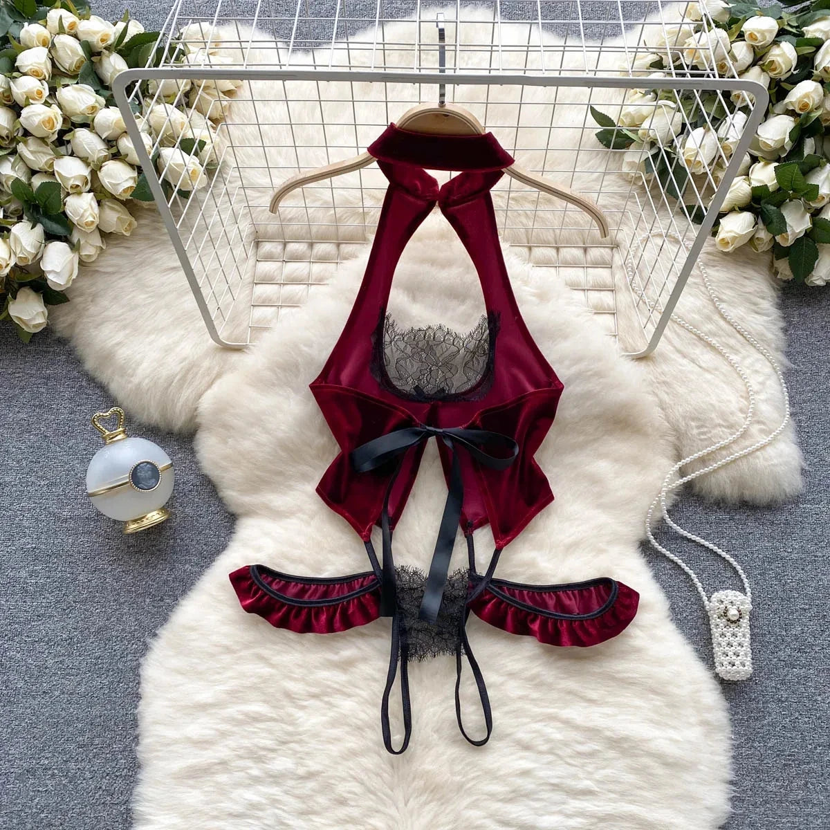 Women Hotsweet V-neck Leopard Slim Vintage Straps Bodysuits Chic Lace Slim Jumpsuits Comfortable Fashion Underwear